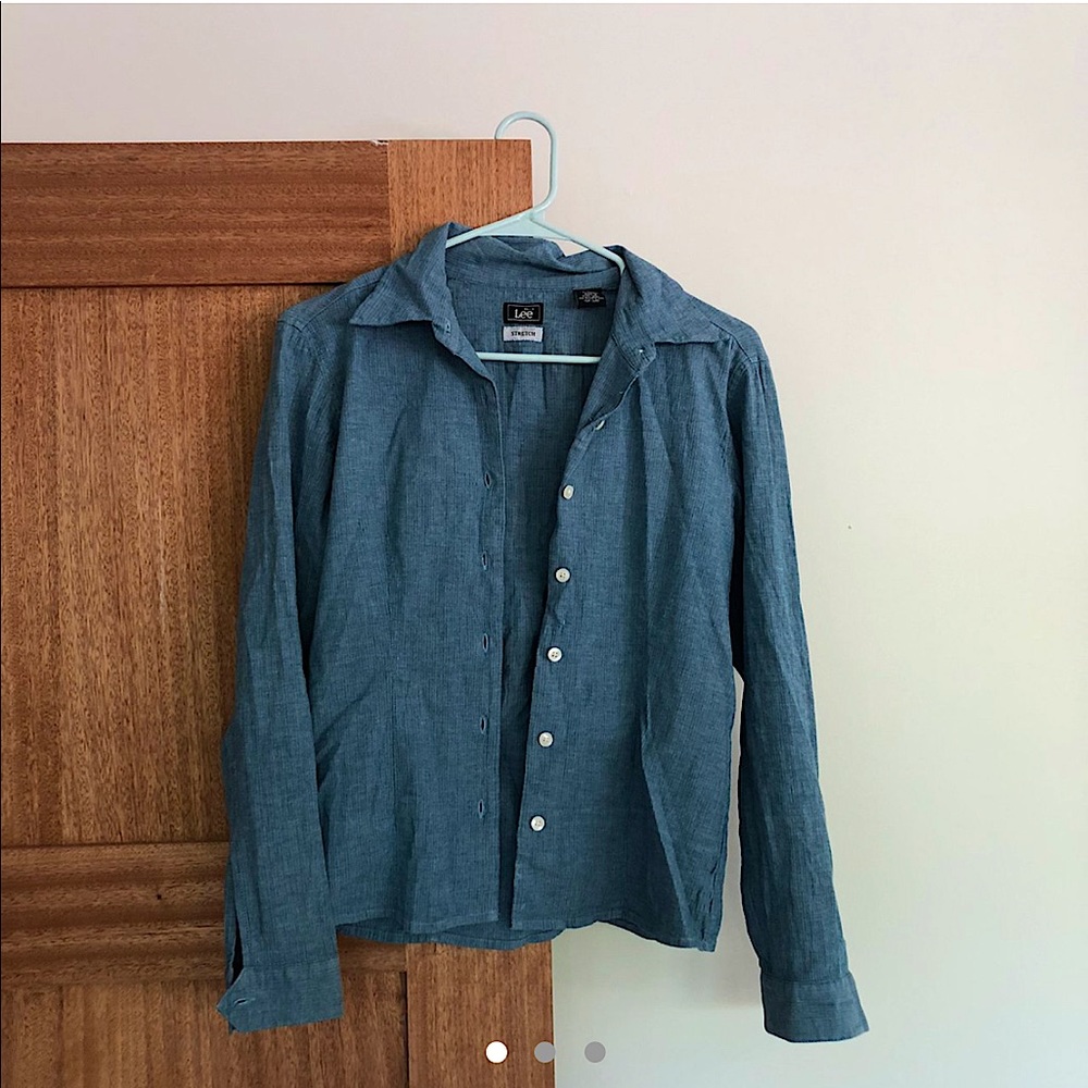 Vintage Lee stretch denim button-up